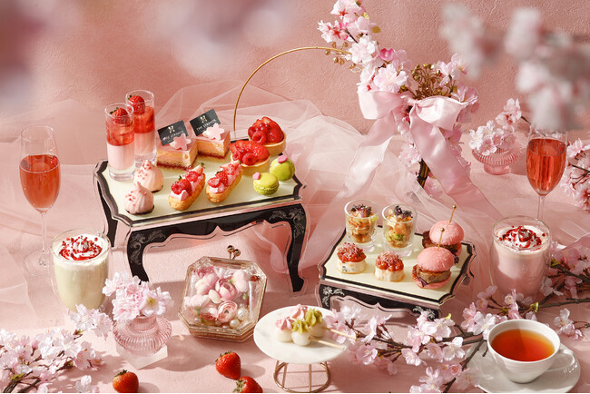 桜シーズン限定!『桜×いちご お花見アフタヌーンティー』新登場