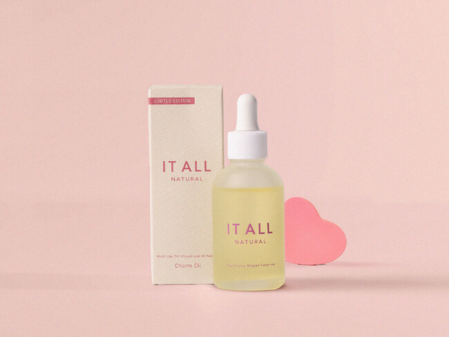 バレンタイン目前！IT ALL NATURALから『IT ALL NATURAL チャームオイル』新発売。1/28-2/5 伊勢丹新宿店 本館地下２階 ビューティアポセカリーPOP UPへ登場