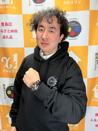 信長デイトナプロジェクトが第一次到達点へ / 株式会社コトイズム 代表取締役・勝村航太氏が「信長デイトナ」を装着体験