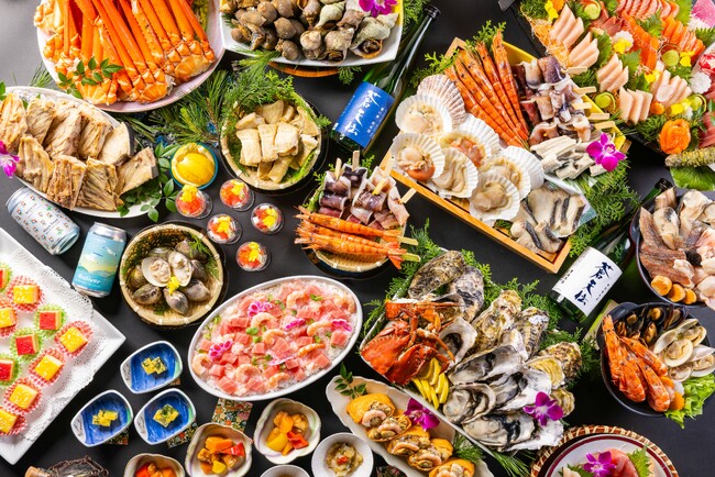 海のごちそう、好きなだけ。　休暇村気仙沼大島では、無煙ロースターで楽しむ “浜焼きビュッフェ”プランを２月１日より販売開始します。