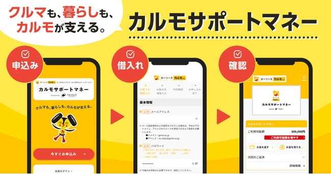 エンベデッド・ファイナンスを活用した「カルモサポートマネー」の提供を開始