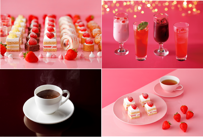 2月のいちご＆あまおうスイーツビュッフェはドリンクまで“いちご尽くし”！