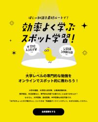 大学レベルの専門指導が「必要なときだけ」受けられる　大学生・大学院受験生向けオンラインスポット指導サービスを提供開始