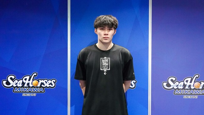 【シーホース三河】現役大学生・三浦健一選手(早稲田大)が練習生として参加。「日本を代表する先輩から多くのことを吸収したい」