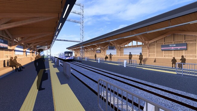 和歌山県産「紀州材」を活用した池上線石川台駅“木になるリニューアル”が始まります!