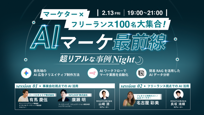 AIマーケ最前線 -超リアルな事例Night-～マーケター × フリーランス大交流会～
