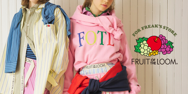 1/30（金）よりFRUIT OF THE LOOMとFREAK’S STOREのコラボレーション企画が始動。第１弾ではブランド初となる、シャツシリーズを含む別注19型を展開。