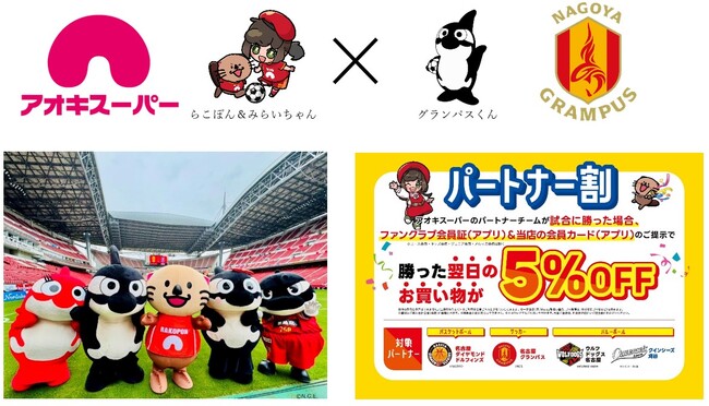 プロサッカークラブ『名古屋グランパス』と2026/27シーズン パートナー契約を締結