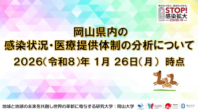 【岡山大学】岡山県内の感染状況・医療提供体制の分析について(2026年1月26日現在)