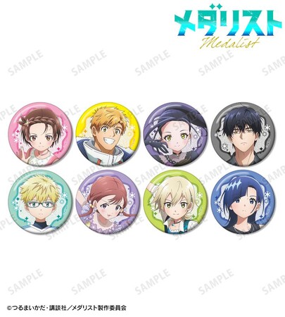 TVアニメ「メダリスト」のトレーディンググリッター缶バッジ vol.2、ホログラム缶バッジ2個セットの受注を開始！！アニメ・漫画のオリジナルグッズを販売する「AMNIBUS」にて