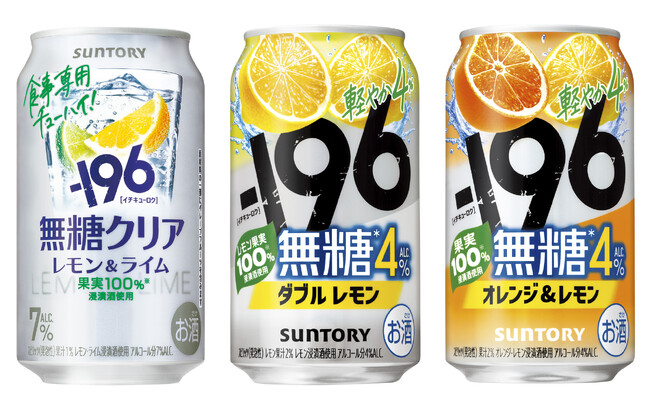 「-１９６(イチキューロク)無糖〈クリア〉」新発売