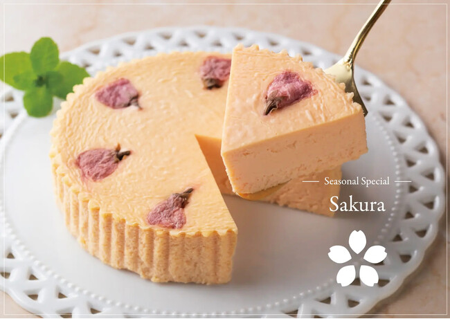 鎌倉山に春を告げる、淡い彩り。季節限定「チーズケーキ さくら」上品な甘さと香りに想いをのせて。