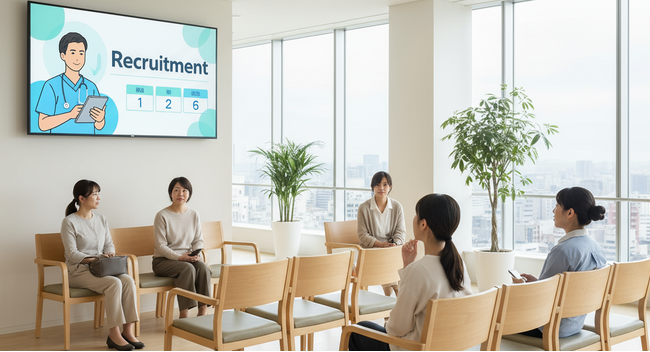 クリニック向け「デジタルサイネージ×採用DX」支援プロジェクト開始！「信頼人材」獲得へ