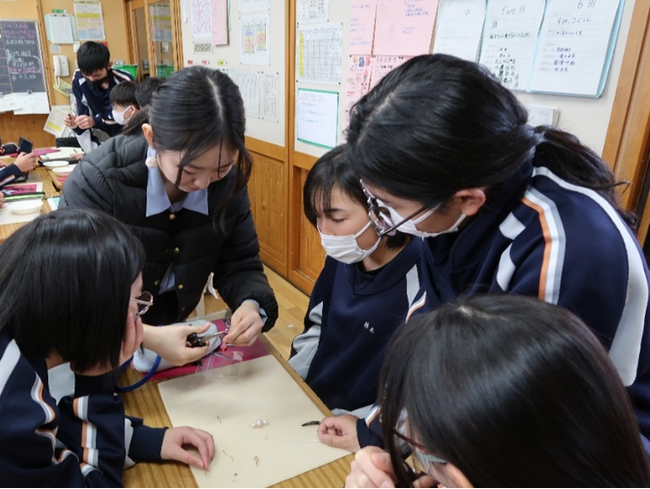 中学生社長　水野舞様との阿智中学校における「仕事や環境の未来を考えるキャリア教育ワークショップ」の共同開催