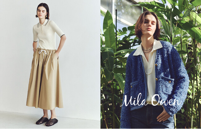 【Mila Owen】'26 SPRING COLLECTION WEBカタログを公開！トラッドムードに品を薫らせた