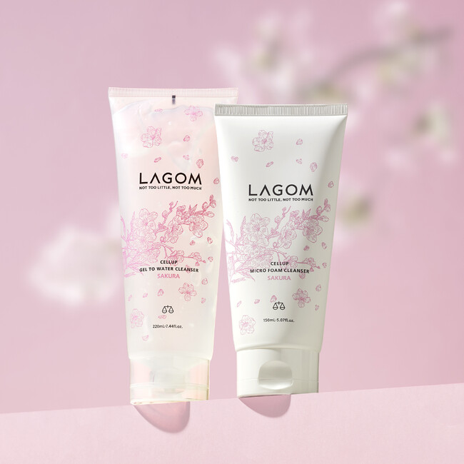 【LAGOM】透明感あふれるサクラの香りを楽しむ、至福の洗顔タイム。ラゴムの洗顔アイテムに、限定の香りが登場。