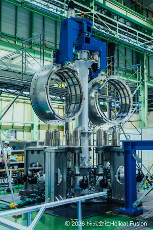 核融合による次世代クリーンエネルギー実用化をめざすHelical Fusion、最終実証装置用コイル製作マシンを新開発、スギノマシンの技術により完成
