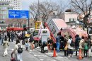 過去のはたらく自動車展示の様子