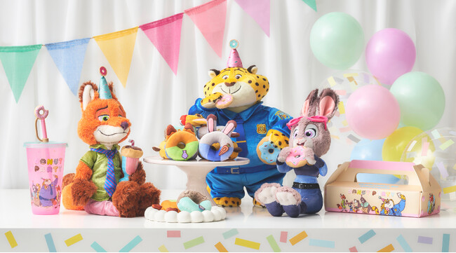 『ズートピア』公開10周年記念！にぎやかなドーナツパーティーをテーマにした新コレクションをディズニーストアで2月13日（金）より順次発売