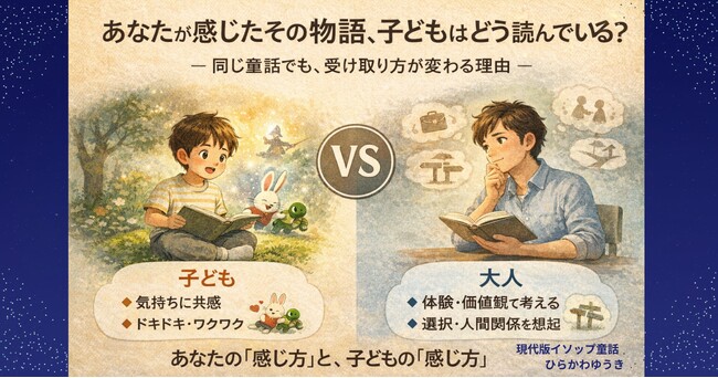 あなたが感じたその物語、子どもはどう読んでいる?─ 同じ童話でも、受け取り方が変わる理由