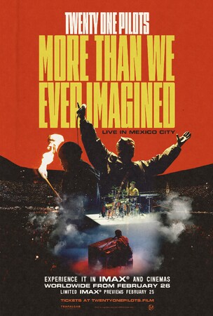 ライブ映画『Twenty One Pilots: More Than We Ever Imagined』2.26(木) TOHOシネマズ 日比谷ほかで公開の日本予告編が完成！劇中使用曲も発表に。