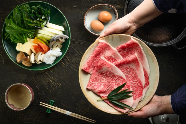 【2026年2月21日(土)～3月1日(日)期間限定】京都三条 箔・３ブランド和牛の贅沢！肉寿司とすき焼きで味わう特別プランを販売