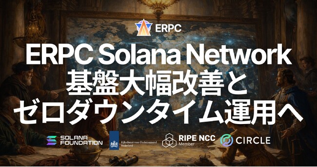 ERPC、Solanaネットワーク基盤を大幅改善。Rust製高性能プロキシ基盤を全面更新し、全リージョンの共有RPC・gRPC・Shredstreamへ適用。ゼロダウンタイム運用を実現