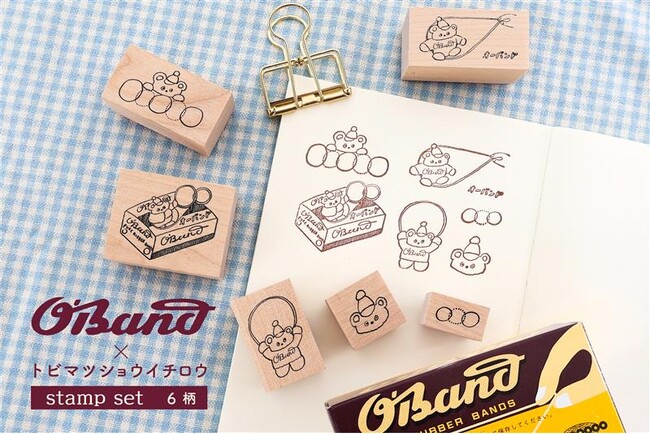 オーバンド×トビマツショウイチロウ氏のスタンプセットが登場！3月開催の「文具女子博in大阪2026」オーバンドショップで数量限定の先行販売