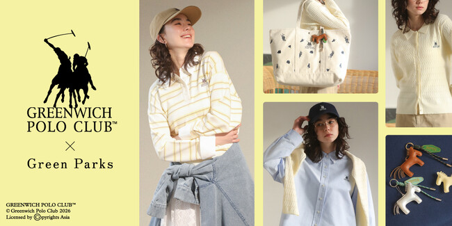 【Green Parks】『GREENWICH POLO CLUB(TM)』とのコラボレーション第2弾！“アメリカントラッド”を楽しむ春アイテムが2月13日(金)発売
