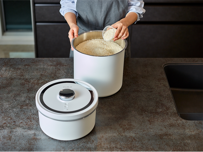 真空保存容器「OoBLE rice stocker」、第三者機関検証で5か月保存後も明確な品質劣化が確認されていないことが示されました