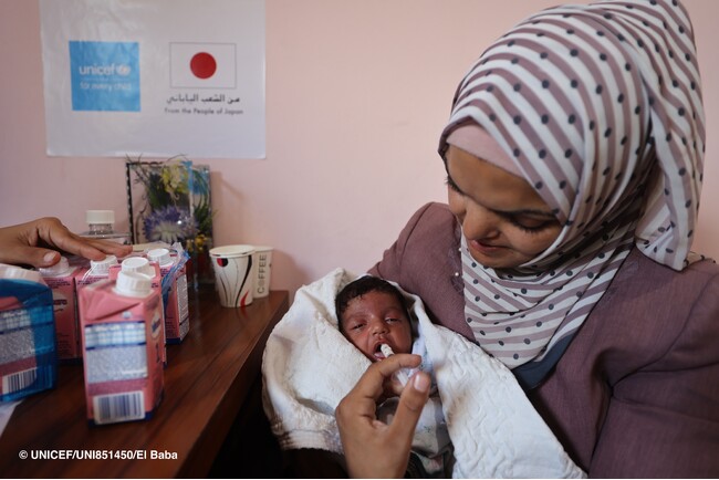 日本政府、UNICEFの人道支援に5,800万米ドルを拠出