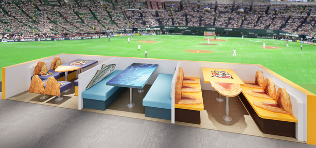 みずほPayPayドーム福岡に新観戦シート誕生！「三陽 アジフライBOX」の家具・造作を九州1位の家具メーカー・アダルが製作