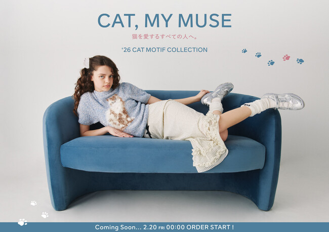 【FURFUR(ファーファー)】「猫の日」に向けた、愛らしくて遊び心あふれるキャットモチーフコレクションを発売！＜2月20日(金)0時WEB発売スタート＞