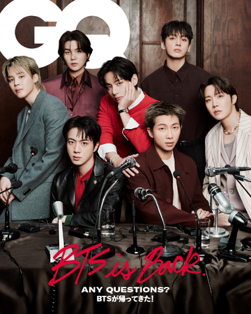 『GQ JAPAN』4月号増刊 特別表紙版(2月28日発売)の表紙にBTSが登場