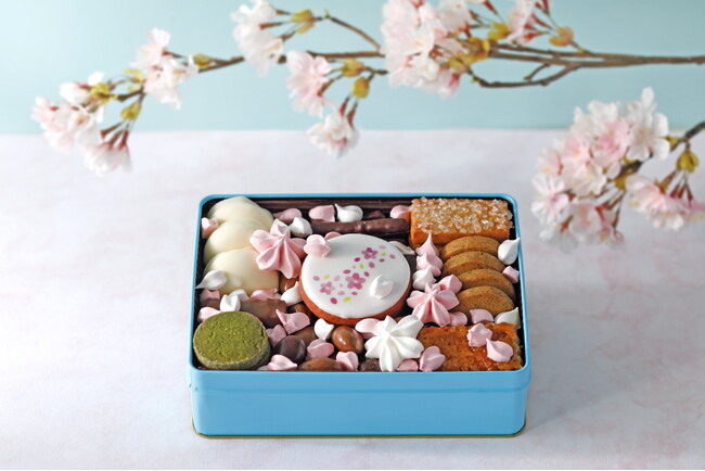 春の門出に贈る、“桜満開”のクッキー缶が新登場！