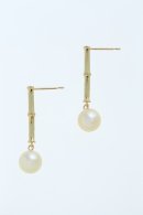 KAGUYA bamboo “Single” gold ピアス