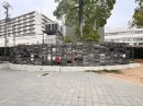 壊れた壁面
