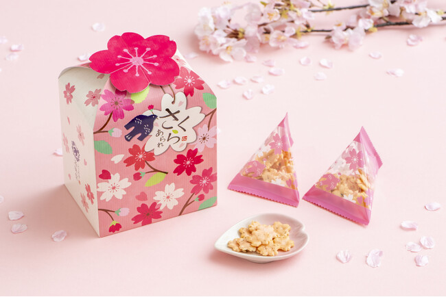 とよす洛味堂から春をお届け　季節限定『さくらあられ』発売