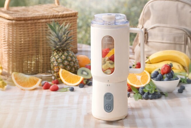 おしゃれタンブラー感覚で使えて、コードレスだから持ち運びしやすいポータブルミキサー「Mix＆Go（ミックスアンドゴー）」を発売