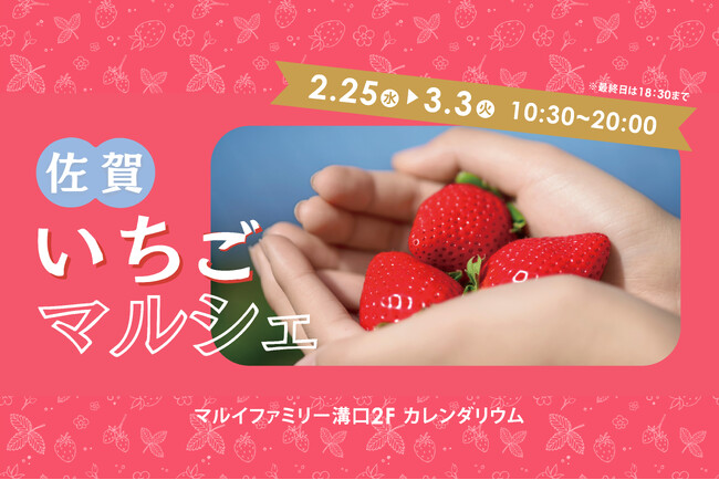 佐賀県と連携し、旬のブランドいちご8銘柄が集結する「佐賀いちごマルシェ」を開催