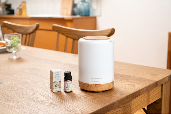 アロマディフューザー『AROMA FLOW -Minamo-』楽天市場カテゴリランキング1位を獲得、花粉シーズンが本格化する中で需要高まる木目調の超音波式モデル
