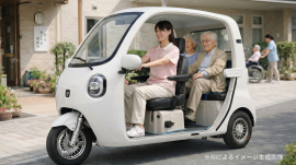 ビベルCOCO　介護施設にて使用している様子　AI生成によるイメージ画像