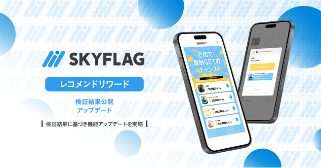 【機能アップデート・検証結果公開】『SKYFLAG』レコメンドリワードが進化！前年比で導入メディア数は2倍以上、売上は約6倍に伸長