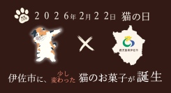 2月22日「猫の日」。 伊佐市に、少し変わった猫のお菓子が誕生します。その名も「いさ猫」。