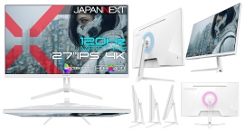 JAPANNEXTが27インチ IPSパネル搭載 120Hzの4Kゲーミングモニター(ホワイト)を41,980円で2月19日(木)に発売 JAPANNEXTが27インチ IPSパネル搭載 120Hzの4Kゲーミングモニター(ホワイト)を41,980円で2月19日(木)に発売