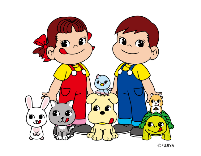 不二家の新キャラクターがお菓子やグッズに! ペコちゃんポコちゃんとゆかいな仲間たちの商品が続々登場