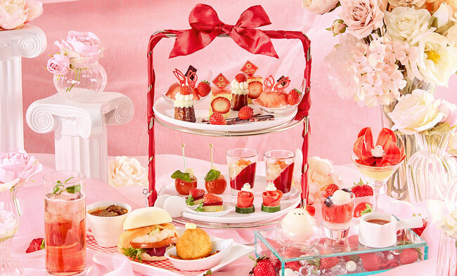 「ぼく、シマエナガ。」コラボレーション　シマエナガランチ 春～Like Afternoon Tea～　Very Berry SPRING! 苺とベリーづくしのアフタヌーンティー風ランチ