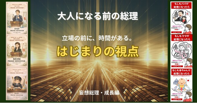 もしも“赤ちゃん”が総理だったら？から始まるー「大人」になる前の総理ー 妄想総理・成長編が描く、はじまりの視点