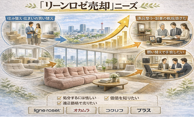 出張買取はなまる千葉店、千葉県で「リーン・ロゼ（ligne roset）家具の買取強化」を開始｜ロゼトーゴほか人気モデルを専門査定で高価買取対応いたします。