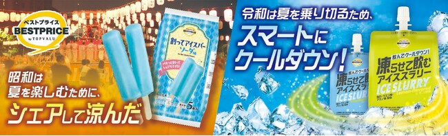 「割ってアイスバー」＆「凍らせて飲むアイススラリー」